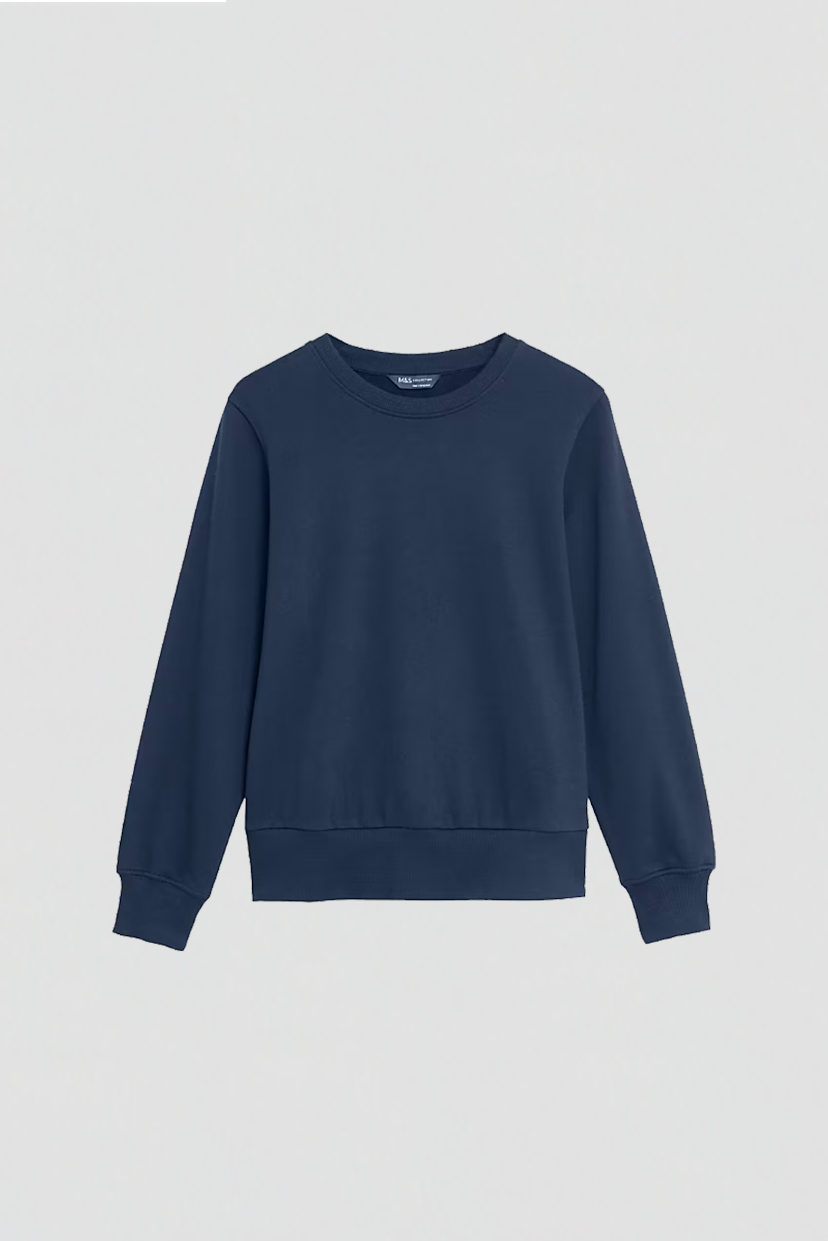 The Cotton Rich Crew Neck Sweatshirt Women